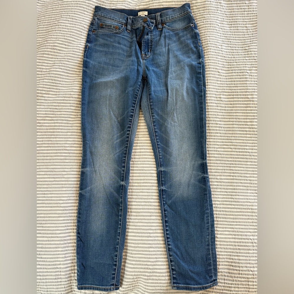 JCrew High Rise Straight Leg Jeans